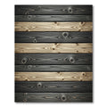 Dark Wood Grain Plank Rug