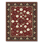 Burgundy Rose Botanical Garden Rug