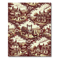 Vintage Farmhouse Floral Ribbon Composition Rug