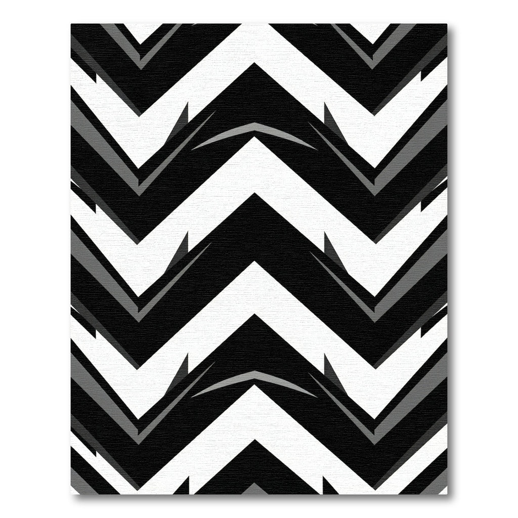Monochromatic Geometric Chevron Bold Rug