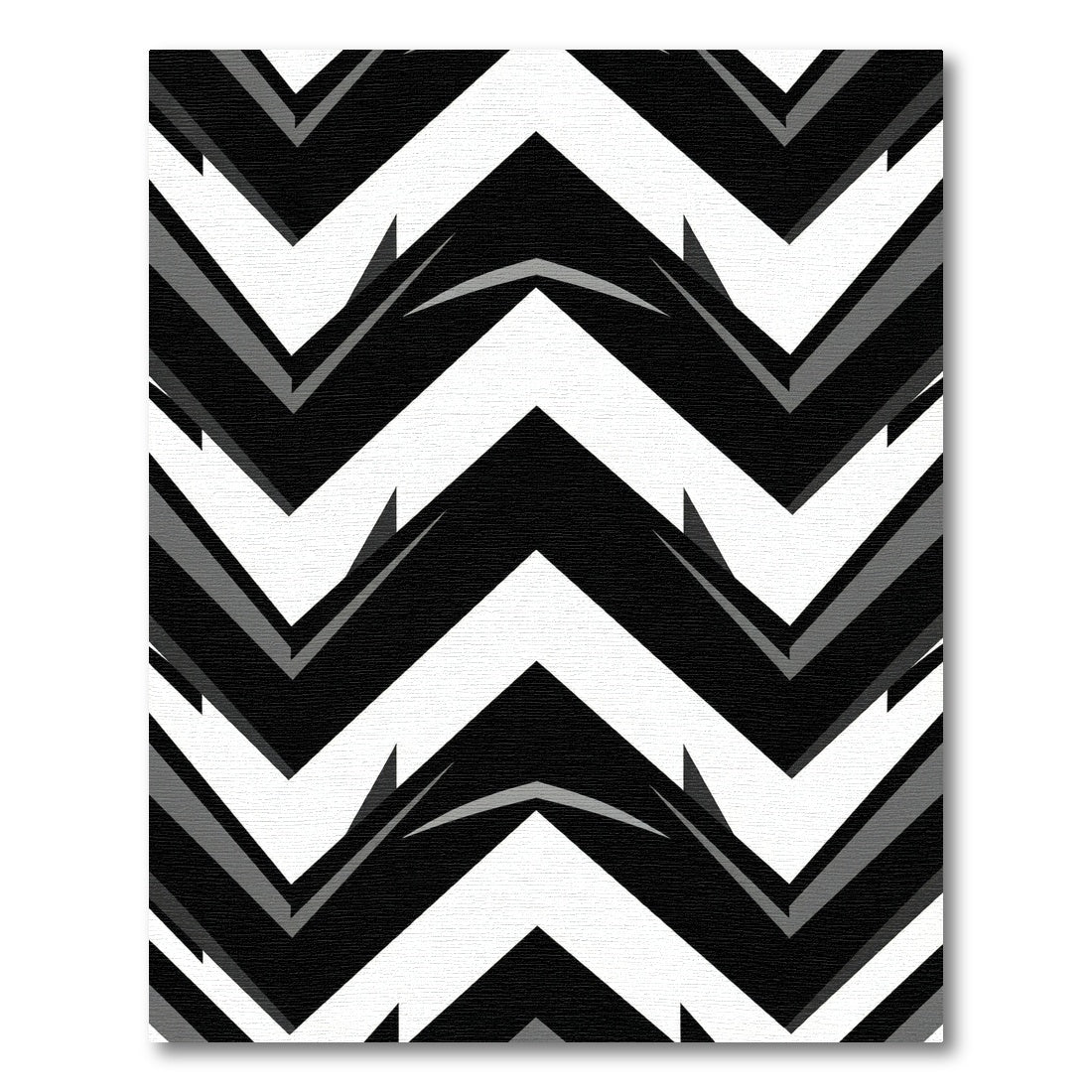 Monochromatic Geometric Chevron Bold Rug