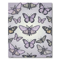 Ethereal Lavender Butterfly Moth Meadow Rug