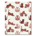 Playful Cats With Balls Pattern Rug