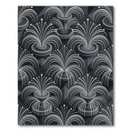 Gray Fountain Art Deco Rug