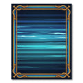 Nautical Deep Blue Aquatic Lines Rug