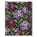 Vibrant Phlox Floral Botanical Garden Rug
