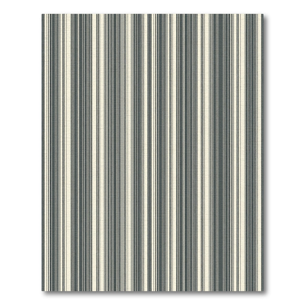 Minimalist Grey and Cream Striped Rug