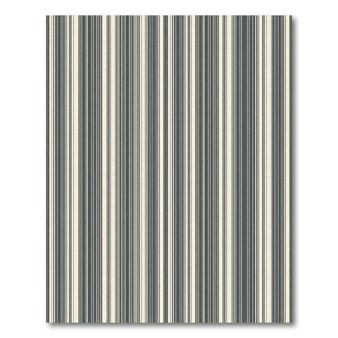 Minimalist Grey and Cream Striped Rug