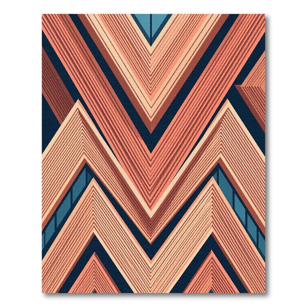 Coral Ridge Chevron Abstract Rug