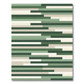 Modern Sage Forest Linear Block Rug