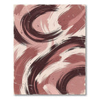 Earthy Swirl Brushstroke Artwork Rug
