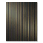Dark Gold Stripe Linear Rug