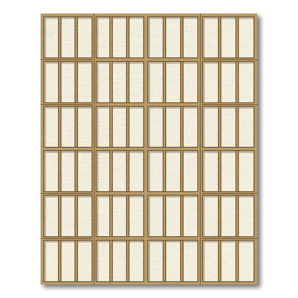 Minimalist Cream Geometric Grid Neutral Rug