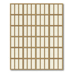 Minimalist Cream Geometric Grid Neutral Rug