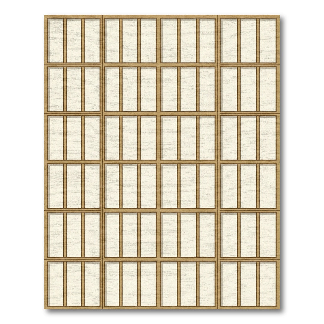 Minimalist Cream Geometric Grid Neutral Rug