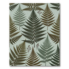 Botanical Forest Fern Sage Green Rug