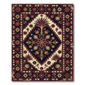 Crimson Gold Floral Centerpiece Medallion Rug