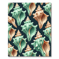 Sea Green Nautilus Shell Medley Rug