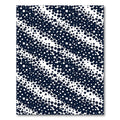 Modern Navy Monochrome Polka Dot Diagonal Rug