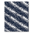 Modern Navy Monochrome Polka Dot Diagonal Rug