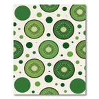 Fresh Vibrant Kiwi Fruit Polka Dot Rug