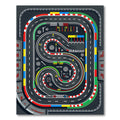 Vibrant Race Track Circuit Graphic Rug