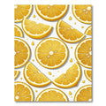 Vibrant Citrus Slice Fruit Art Rug