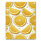 Vibrant Citrus Slice Fruit Art Rug