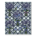 Lavender Rose Bouquet Trellis Art Rug