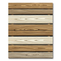 Natural Wood Grain Horizontal Bands Rug