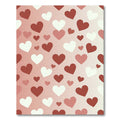 Romantic Hearts Collage Gradient Background Rug