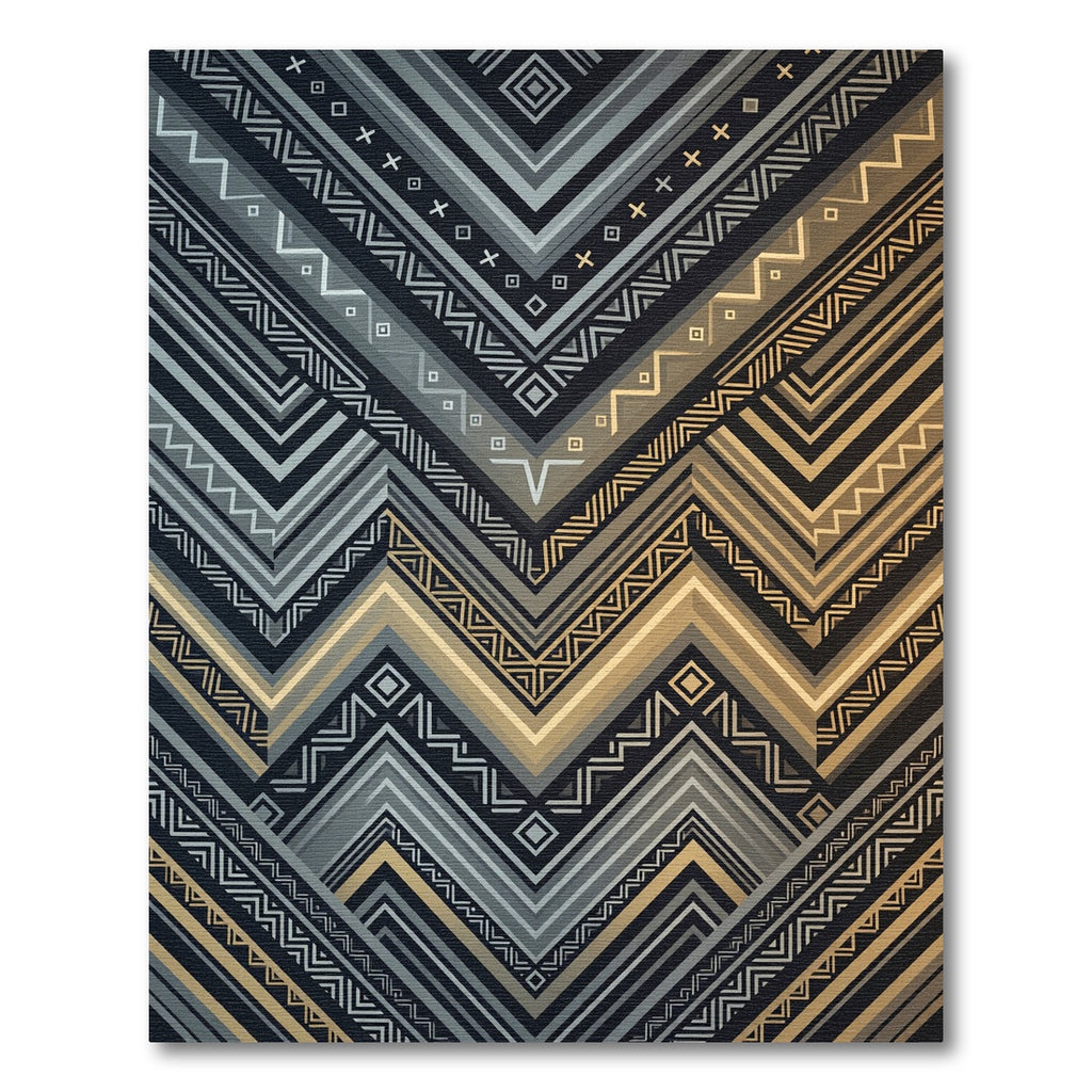 Retro Chevron Geometric Pattern Rug