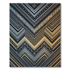 Retro Chevron Geometric Pattern Rug