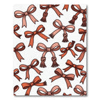 Coral Bow Pattern Repeat Image Rug