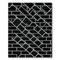 Black White Geometric Overlap Rectangles Rug