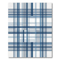 Indigo Blue Grid Intersection Rug
