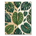 Lush Verdant Tropical Botanical Foliage Rug