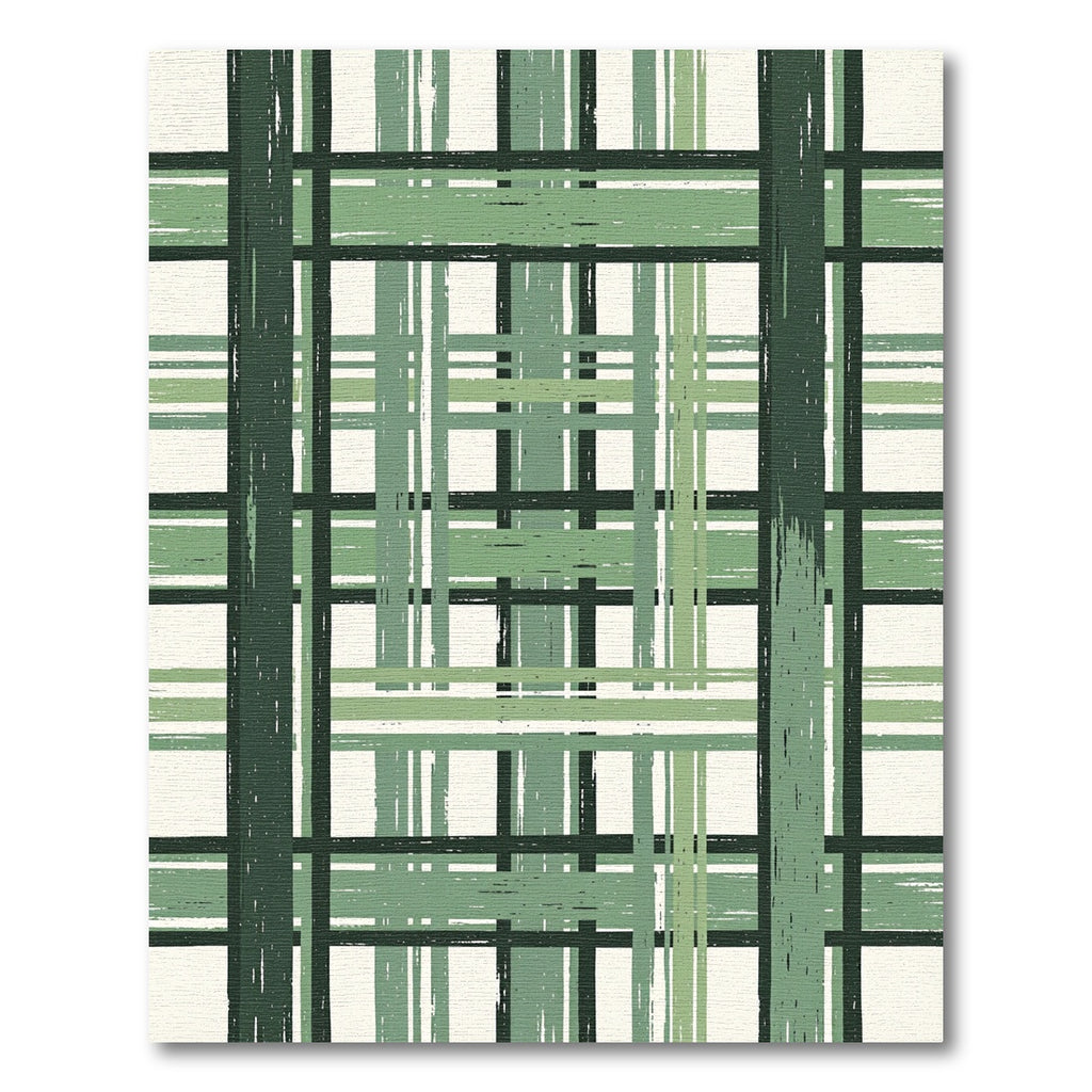 Sage Green Brushed Checkered Plaid Rug