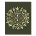Sage Green Pomegranate Star Medallion Rug