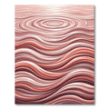 Blush Coral Wavy Stripes Rug