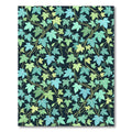 Lush Green Botanical Ivy Leaf Trail Rug