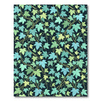Lush Green Botanical Ivy Leaf Trail Rug