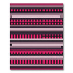 Geometric Pink And Gray Stripes Rug