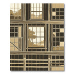 Sepia Toned Architectural Window Vista Rug