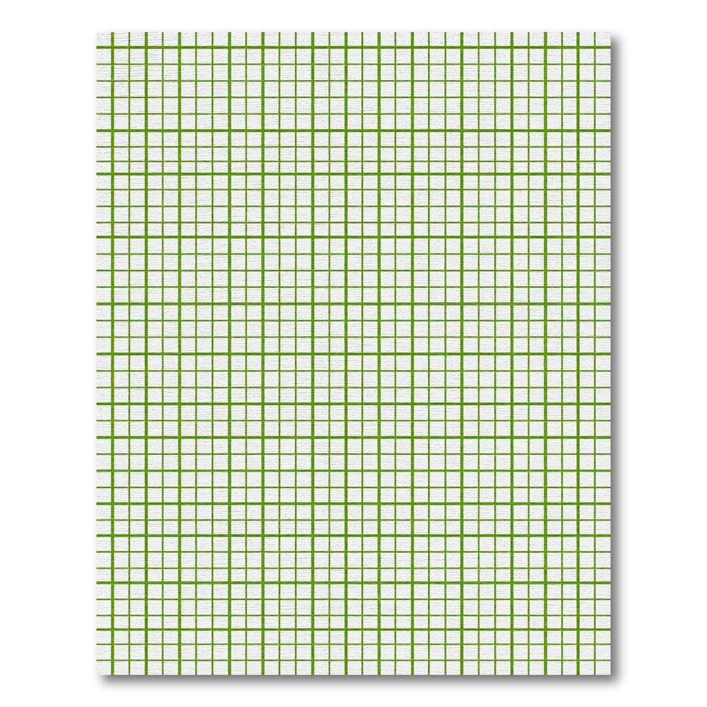 Minimalist Lime Green Grid Graph Rug
