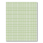 Minimalist Lime Green Grid Graph Rug