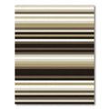 Neutral Earthy Brown Horizontal Striped Rug