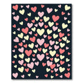 Pink and Cream Whimsical Hearts Rug