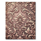 Baroque Bronze Rococo Scrollwork Rug