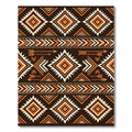Geometric Diamond Arrow Earthy Tone Rug